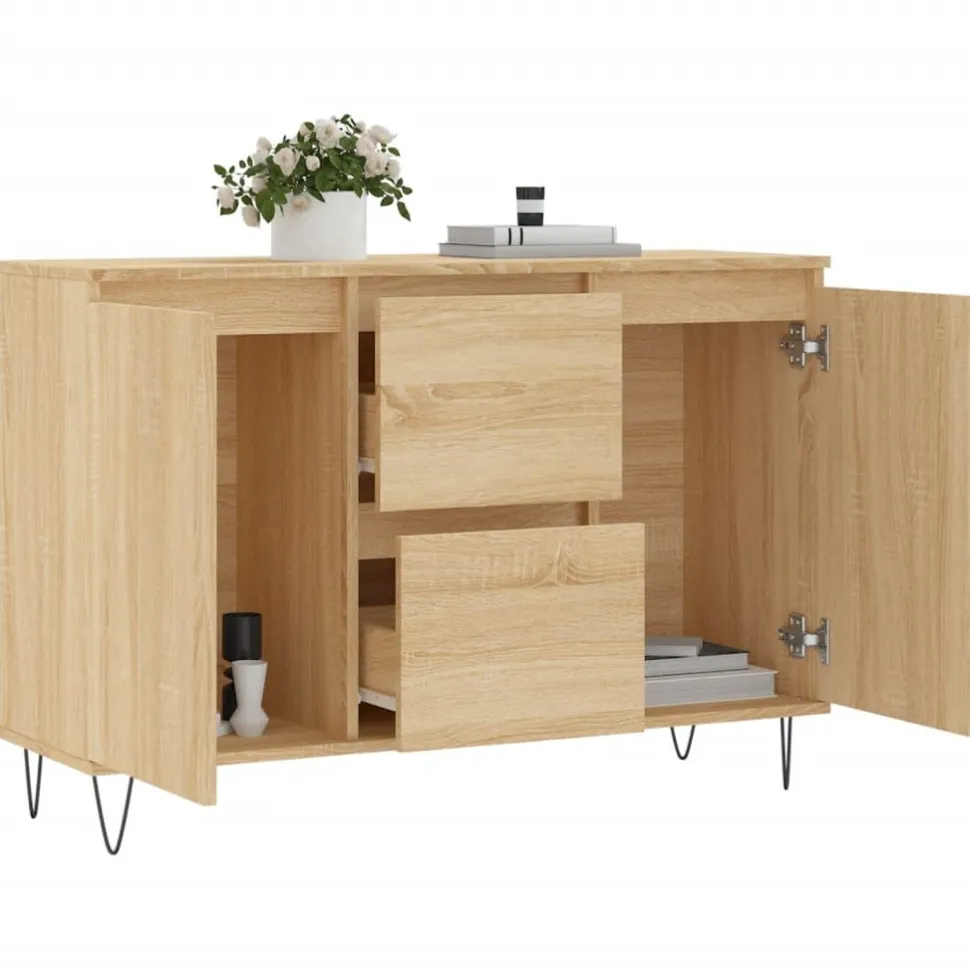 Senkki Sonoma-tammi 104x35x70 cm tekninen puu (27207)