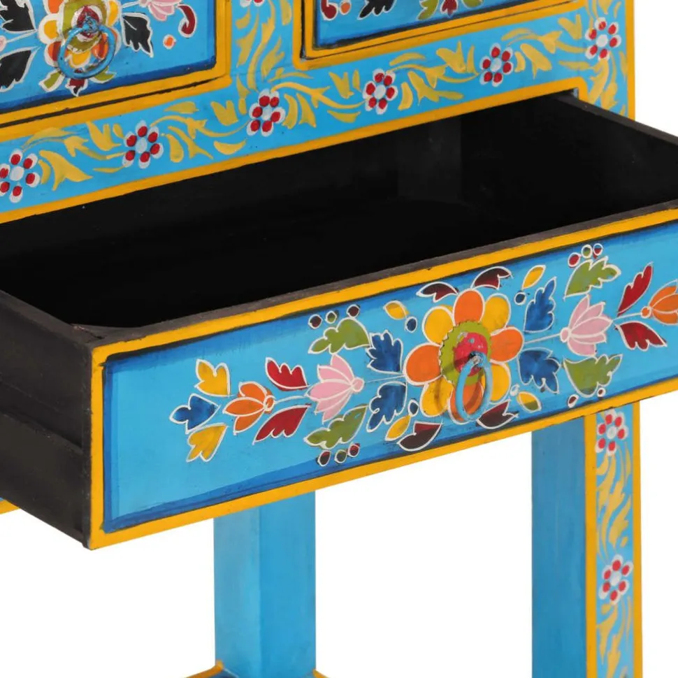 Senkki turkoosi 55x30x76 cm täysi mangopuu (55011)