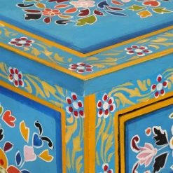 Senkki turkoosi 55x30x76 cm täysi mangopuu (55011)