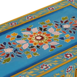 Senkki turkoosi 55x30x76 cm täysi mangopuu (55011)