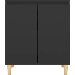 Senkki täyspuujaloilla 60x35x70cm lastulevy betoninharmaa