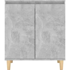 Senkki täyspuujaloilla 60x35x70cm lastulevy betoninharmaa
