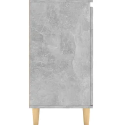 Senkki täyspuujaloilla 60x35x70cm lastulevy betoninharmaa
