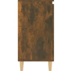 Senkki täyspuujaloilla 60x35x70cm lastulevy betoninharmaa