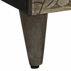 Senkki Vaaleanharmaa 60x33,5x75 cm Massiivipuu Mango (17795)