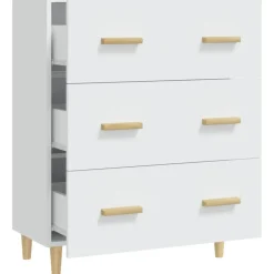 Senkki valkoinen 70x34x90 cm tekninen puu (12150)