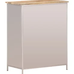 Senkki 60x35x75 cm karkea mangopuu ja rauta