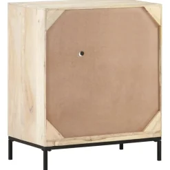 Senkki 60x35x70 cm mangopuu ja luonnollinen ruoko