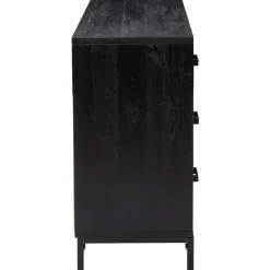 Senkki 110x35x70 cm mänty musta