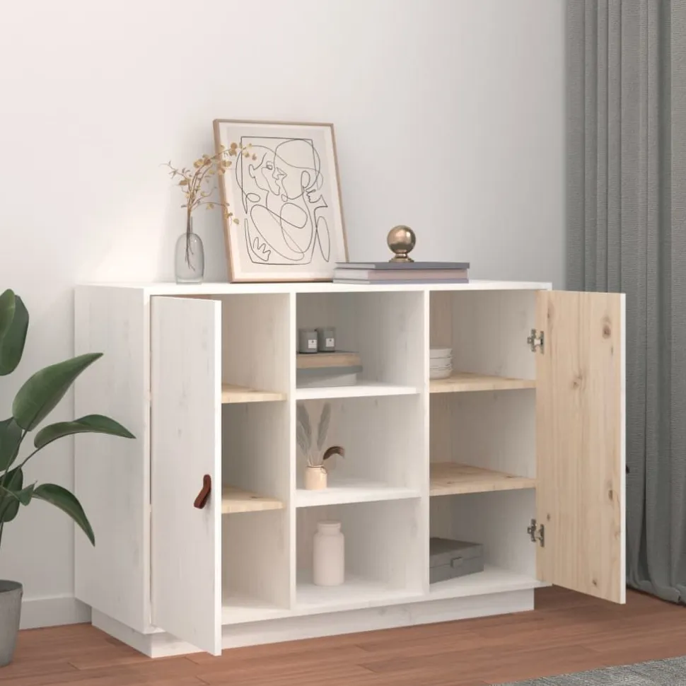 Senkki 1 100x40x75 cm mänty valkoinen
