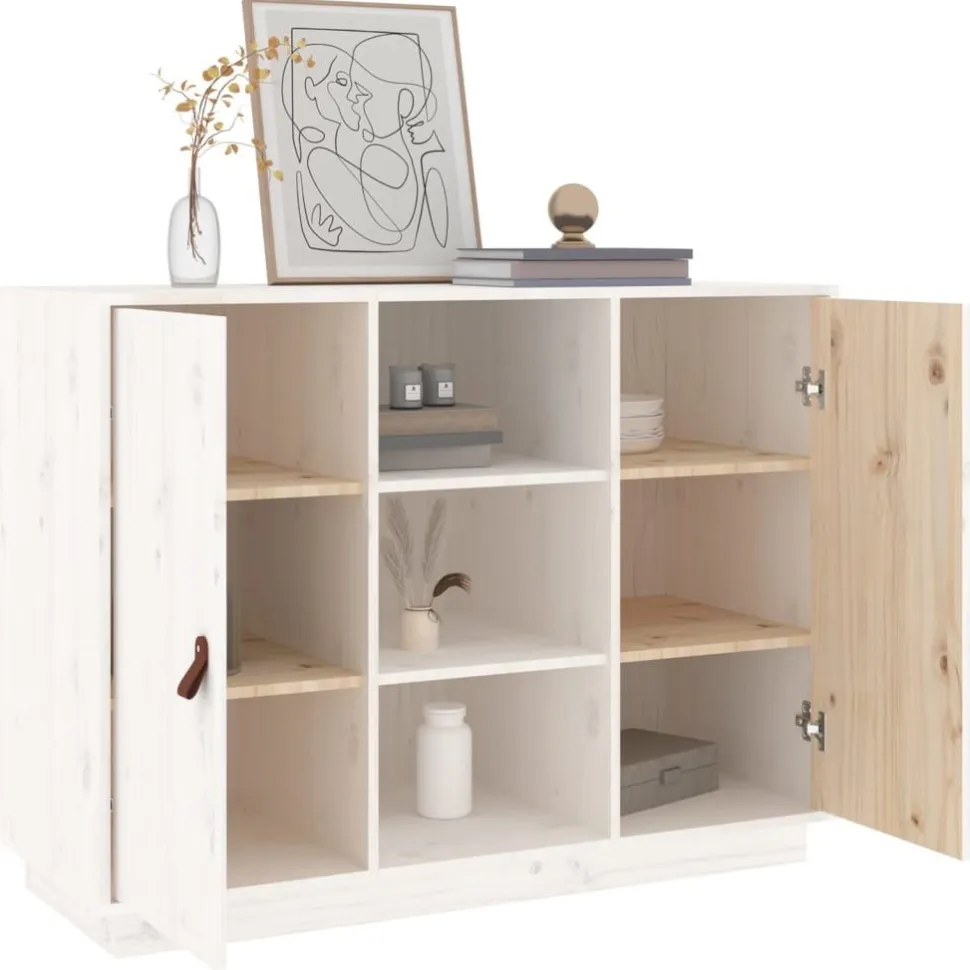 Senkki 1 100x40x75 cm mänty valkoinen