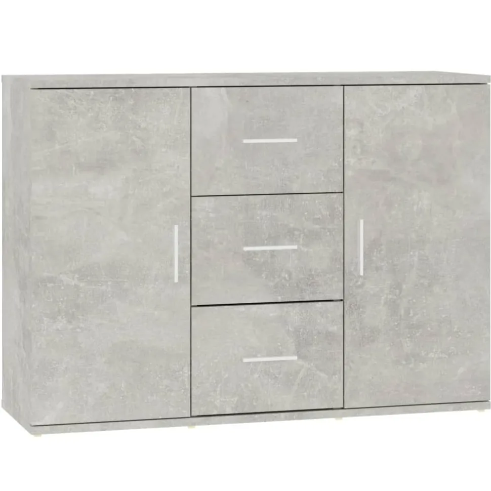 Senkki 91x29,5x65 cm tekninen puu betoninharmaa