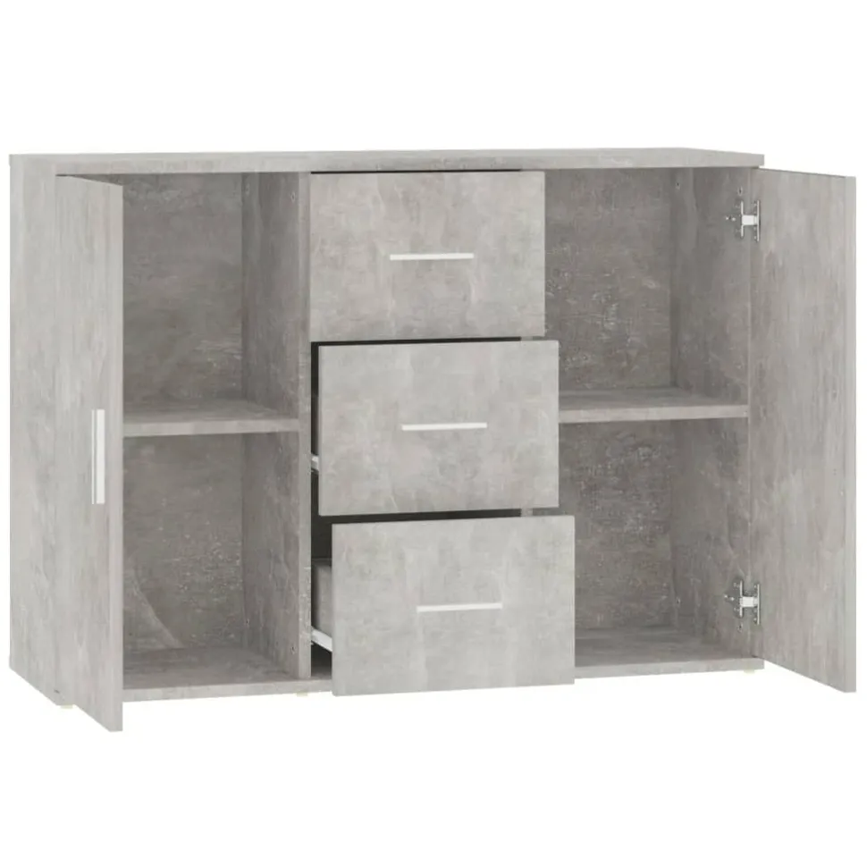 Senkki 91x29,5x65 cm tekninen puu betoninharmaa