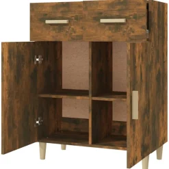 Senkki 69,5x34x89 cm tekninen puu betoninharmaa