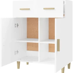 Senkki 69,5x34x89 cm tekninen puu betoninharmaa