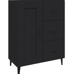 Senkki 5 69,5x34x90 cm tekninen puu musta