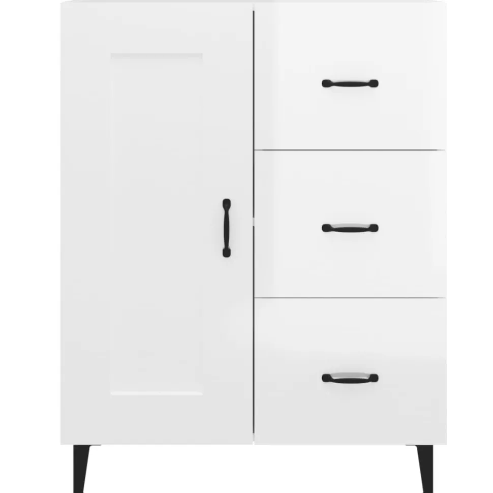 Senkki 5 69,5x34x90 cm tekninen puu musta