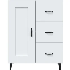 Senkki 5 69,5x34x90 cm tekninen puu musta