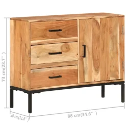 Senkki 88x30x73 cm täysi akaasiapuu (29247)