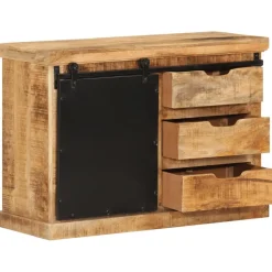 Senkki 80x30x55 cm täysi karkea mangopuu (55844)