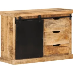 Senkki 80x30x55 cm täysi karkea mangopuu (55844)