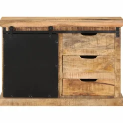 Senkki 80x30x55 cm täysi karkea mangopuu (55844)