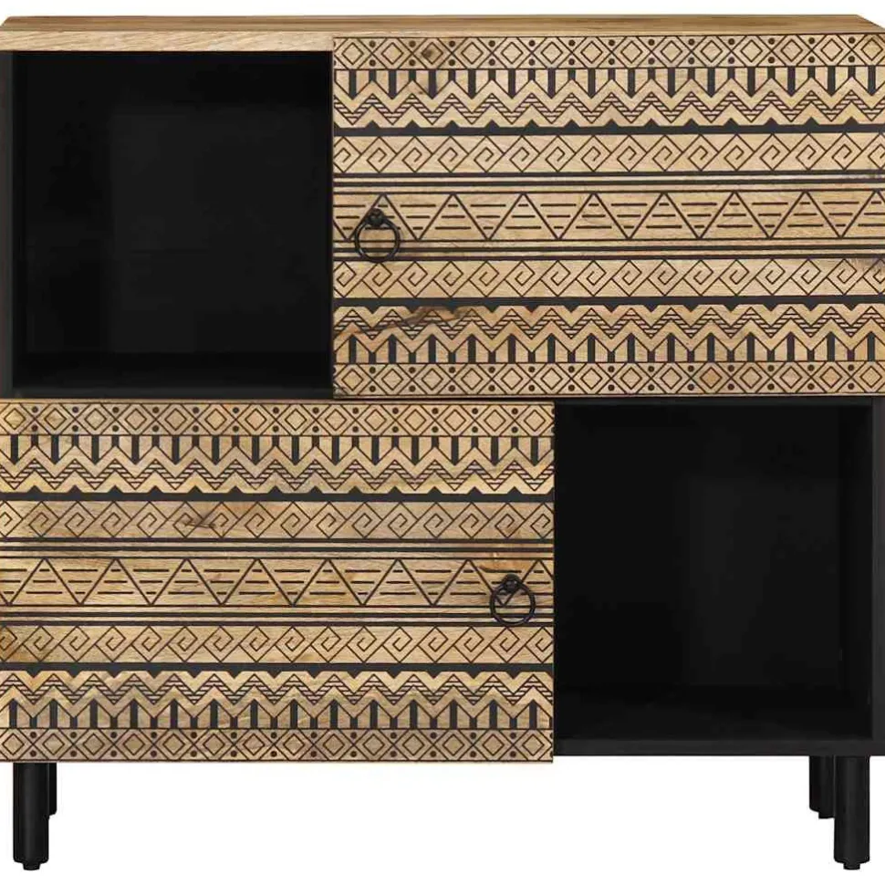 Senkki 80x33,5x75 cm täysi karkea mangopuu (18655)