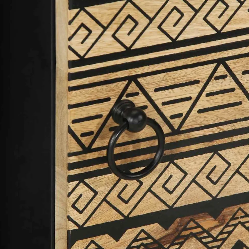 Senkki 80x33,5x75 cm täysi karkea mangopuu (18655)
