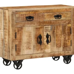 Senkki 80x30x65 cm täysi karkea mangopuu (51689)