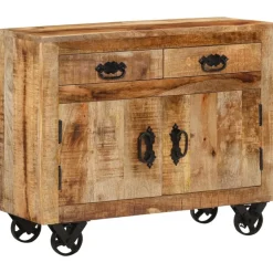 Senkki 80x30x65 cm täysi karkea mangopuu (51689)