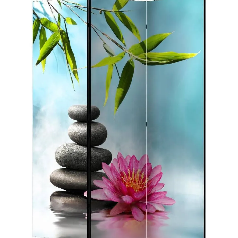 Sermi Artgeist Water Lily and Zen Stones 135x172cm