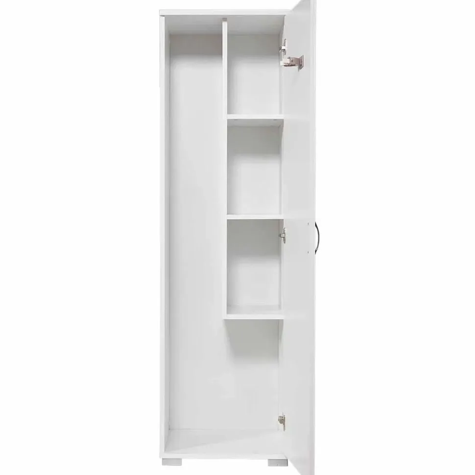 Siivouskaappi Linento Furniture Tuval 063, leveys 50cm, korkeus 176cm, valkoinen