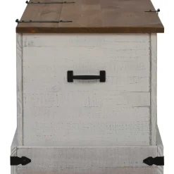 säilytysarkku HALDEN harmaa 91x48x47 cm massiivipuu mänty (18403)