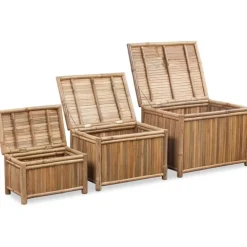 Säilytyslaatikkoa 3kpl bambu