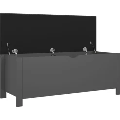 Säilytyslaatikko betoninharmaa 105x40x45 cm tekninen puu (26772)