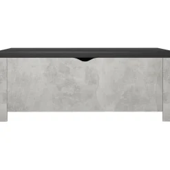 Säilytyslaatikko betoninharmaa 105x40x45 cm tekninen puu (26772)