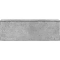 Säilytyslaatikko betoninharmaa 102x35x35 cm tekninen puu (40691)