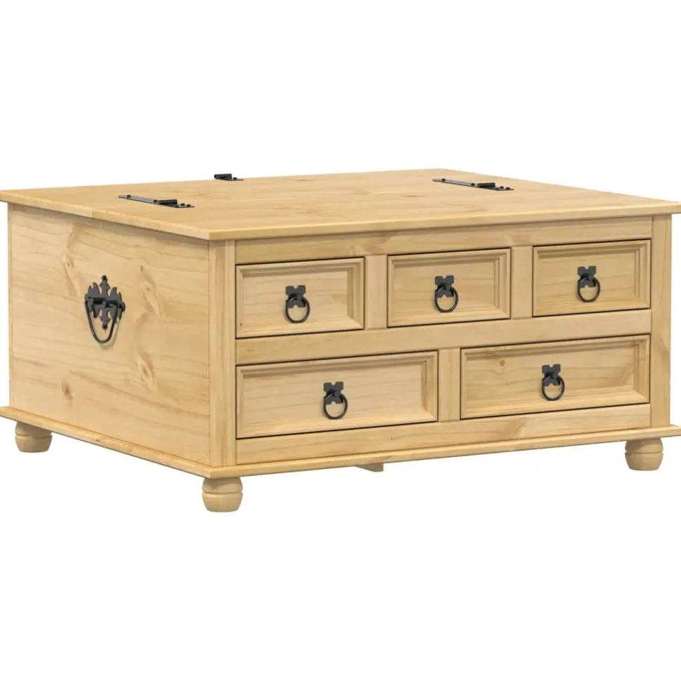 Säilytyslaatikko Corona 90x78x45 cm täysi mänty (02770)