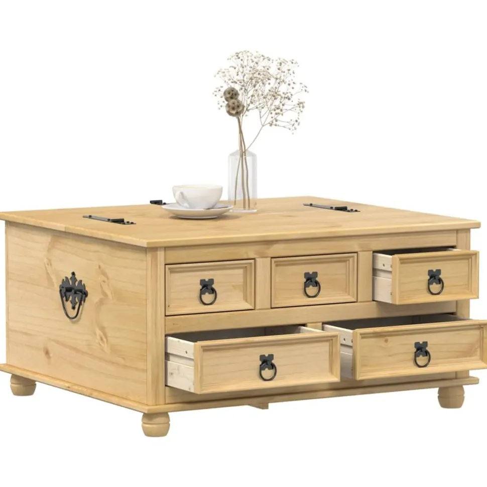 Säilytyslaatikko Corona 90x78x45 cm täysi mänty (02770)