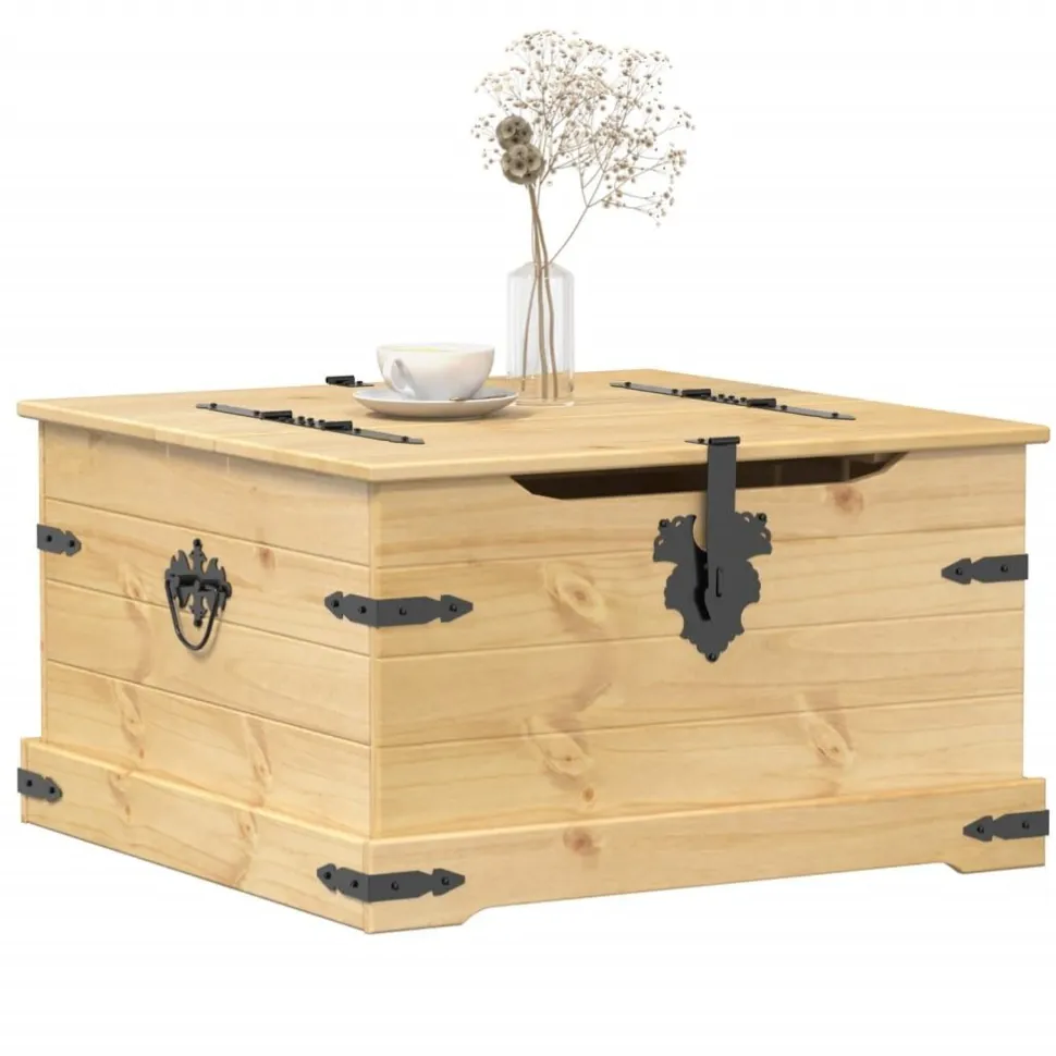 Säilytyslaatikko Corona 78x78x45 cm täysi mänty (02771)