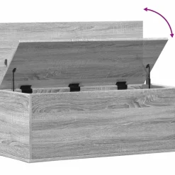 Säilytyslaatikko harmaa Sonoma 90x35x35 cm tekninen puu (40686)