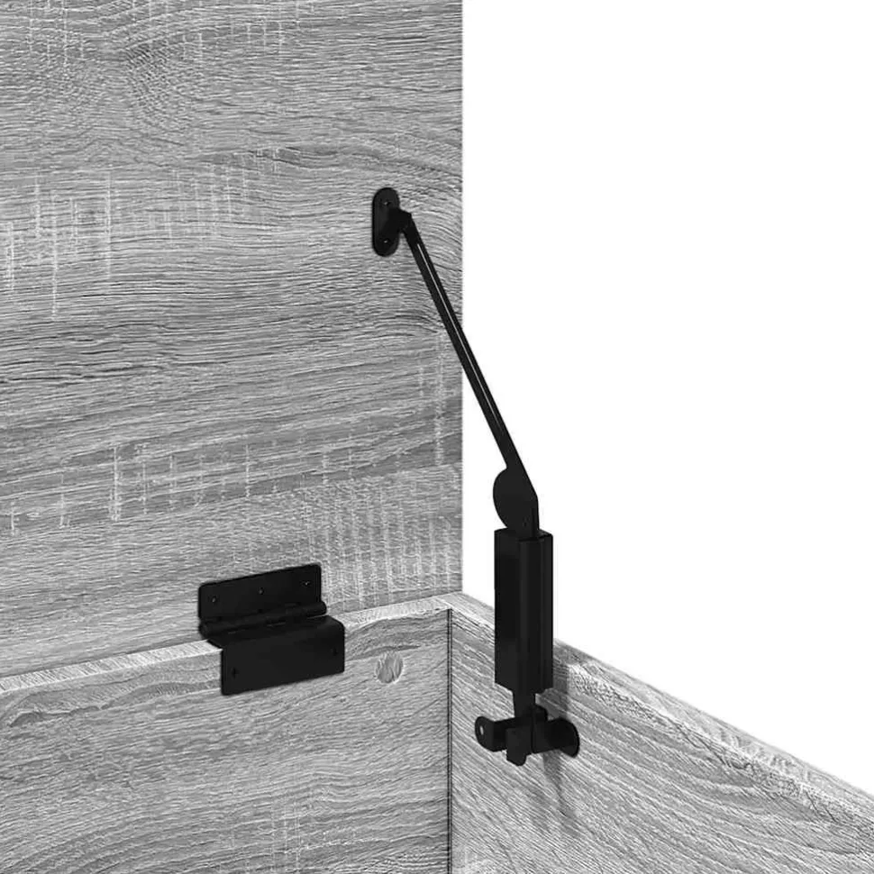 Säilytyslaatikko harmaa Sonoma 90x35x35 cm tekninen puu (40686)