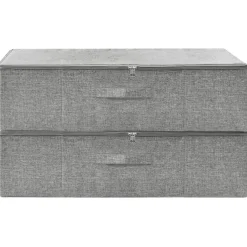 Säilytyslaatikko kangas 70x40x18 cm kerma