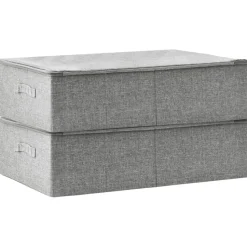 Säilytyslaatikko kangas 70x40x18 cm kerma