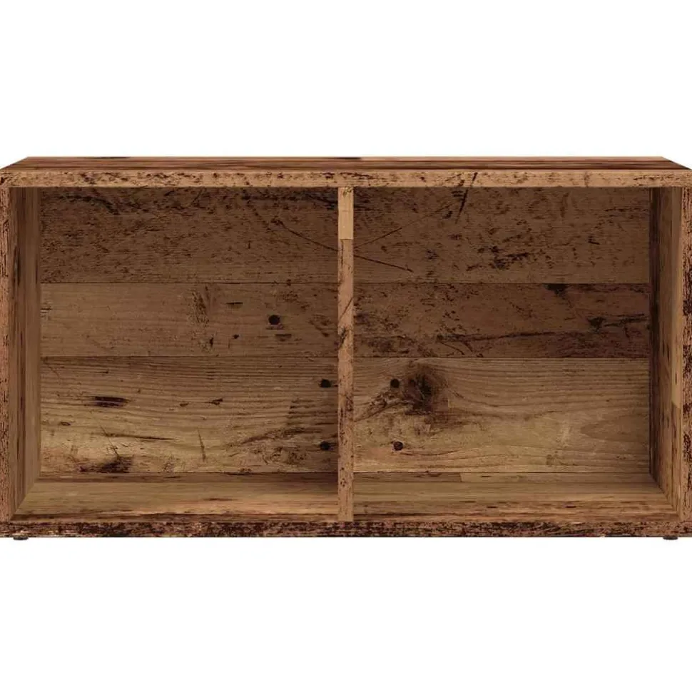 Säilytyslaatikko LP-levyille musta tammi 71x34x36 cm tekninen puu (62401)