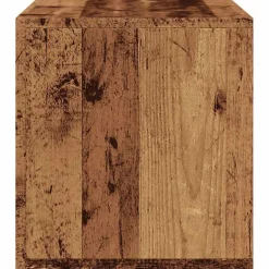 Säilytyslaatikko LP-levyille musta tammi 71x34x36 cm tekninen puu (62401)