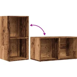 Säilytyslaatikko LP-levyille musta tammi 71x34x36 cm tekninen puu (62401)