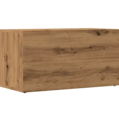 Säilytyslaatikko LP-levyille musta tammi 71x34x36 cm tekninen puu (62401)