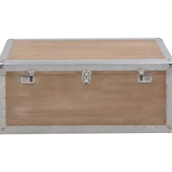 Säilytyslaatikko täysi kuusipuu 91x52x40 cm ruskea