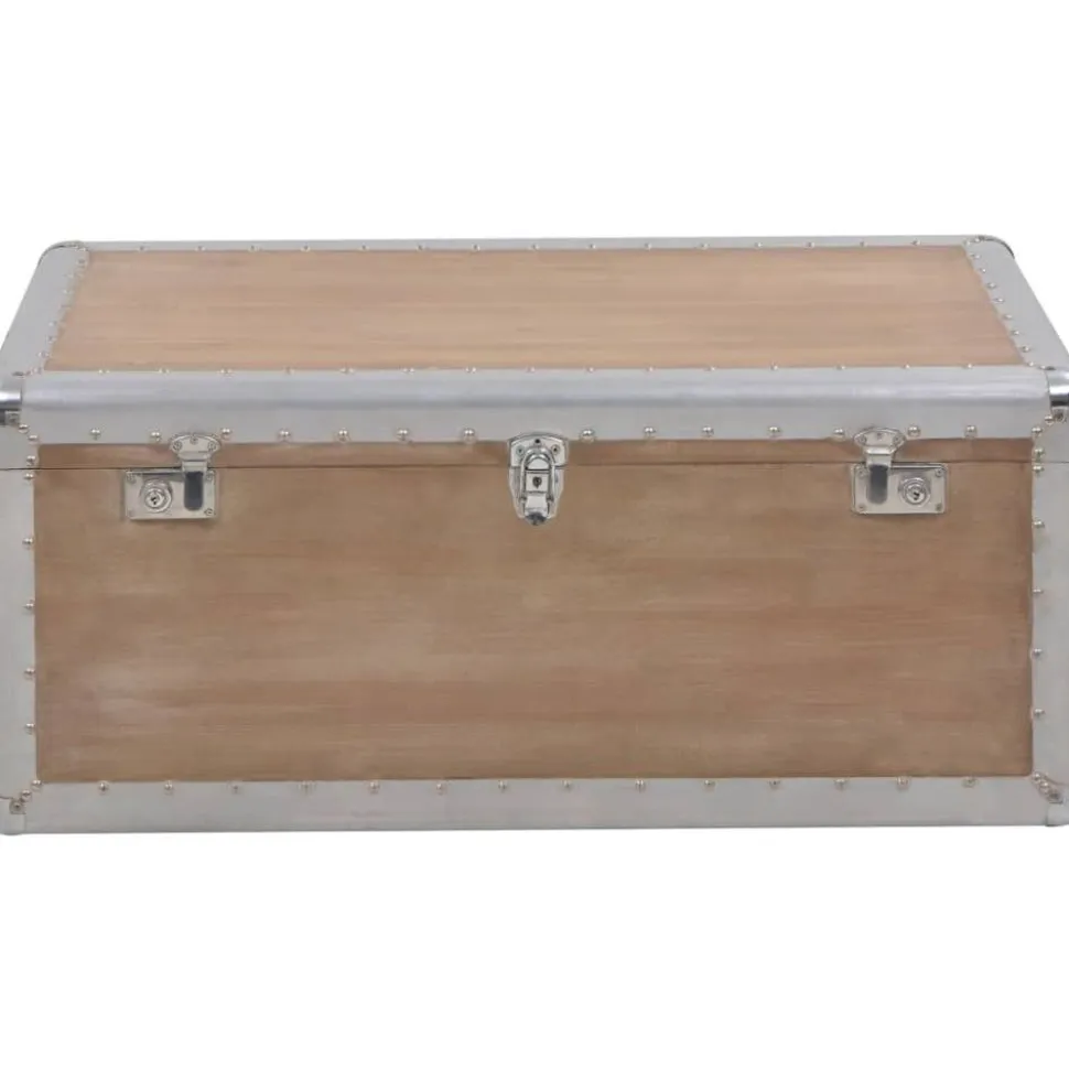 Säilytyslaatikko täysi kuusipuu 91x52x40 cm ruskea